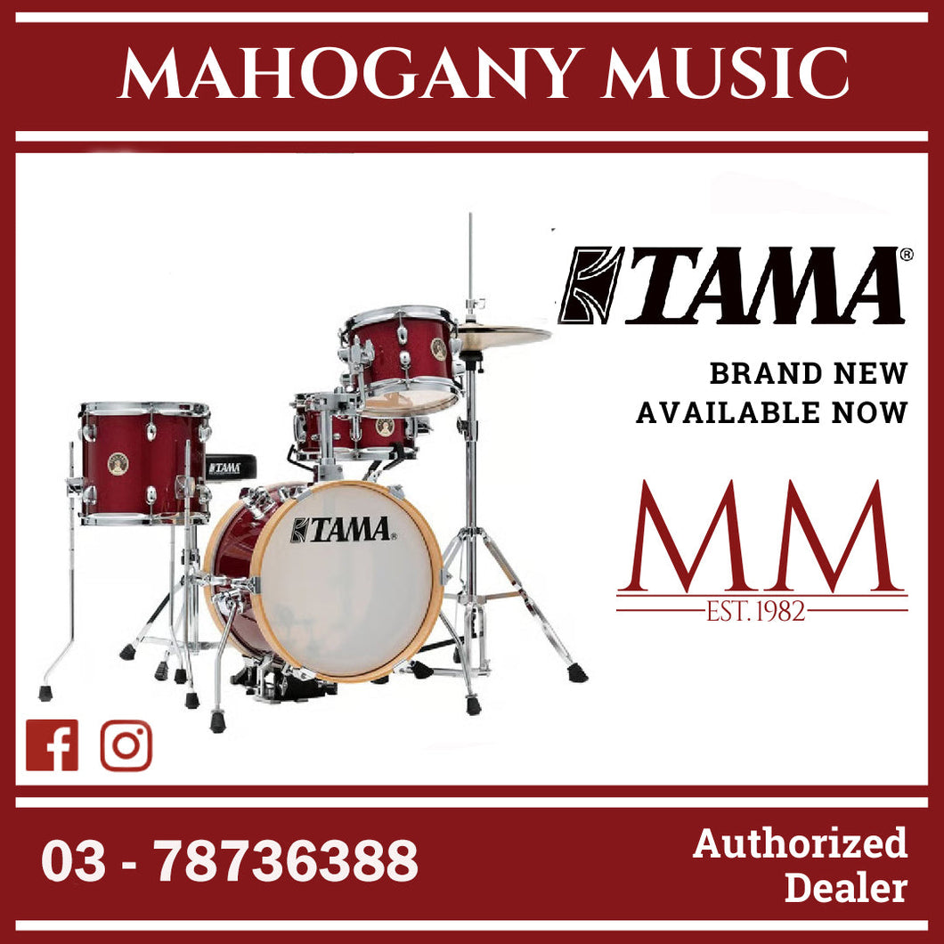 Tama LJK44H4-CPM Club-JAM Flyer 4-Pieces Basic Kit Drum Set, Cymbals NOT included, Candy Apple Mist
