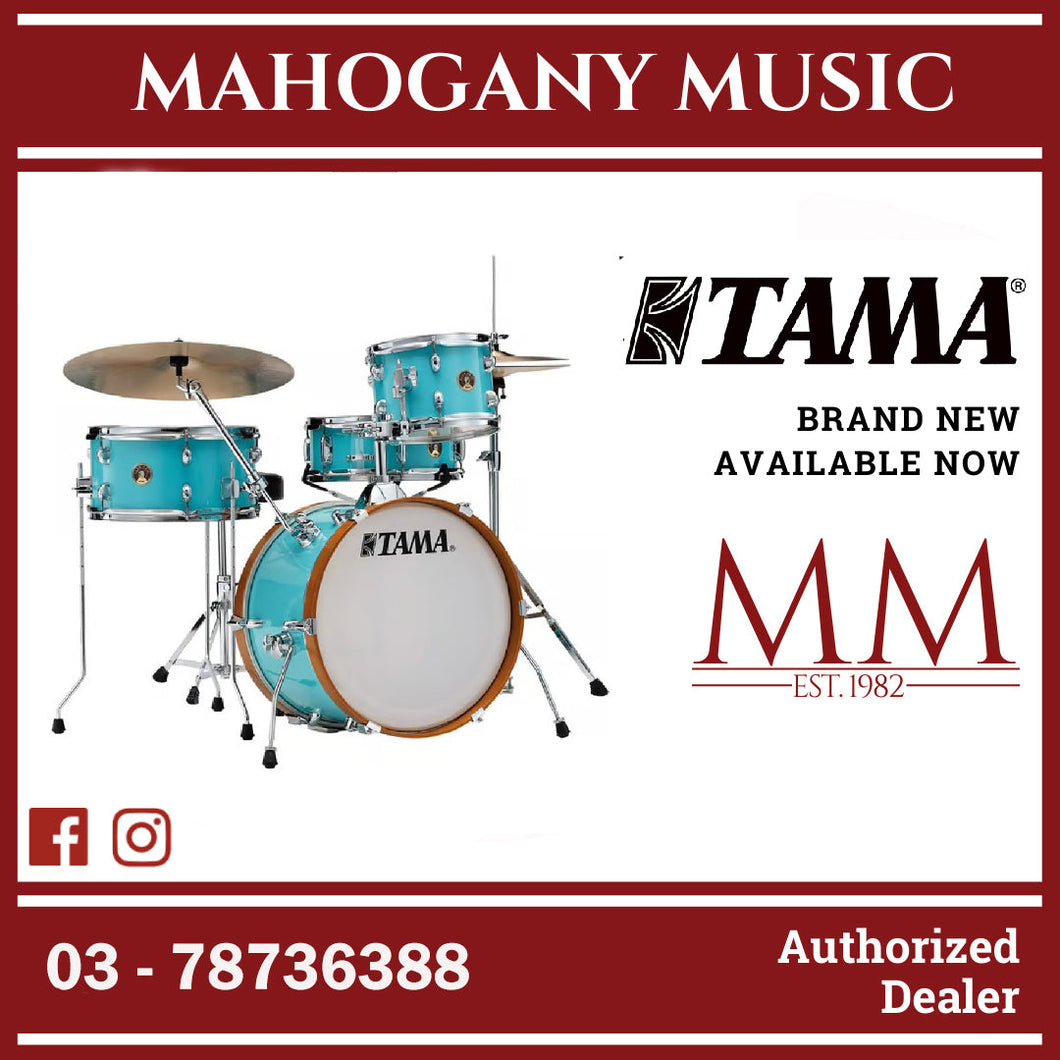 Tama LJK48H4-AQB Club-JAM 4-Pieces Basic Kit Drum Set, Cymbals NOT included, Aqua Blue