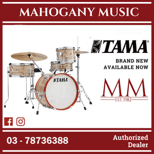 Tama LJK48H4-CMW Club-JAM 4-Pieces Basic Kit Drum Set, Cymbals NOT included, Cream Marble Wrap