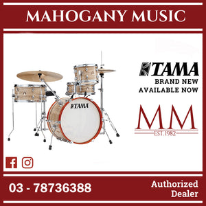 Tama LJK48H4-CMW Club-JAM Series 4-Piece Basic Kit Drum Set, Cream Marble Wrap