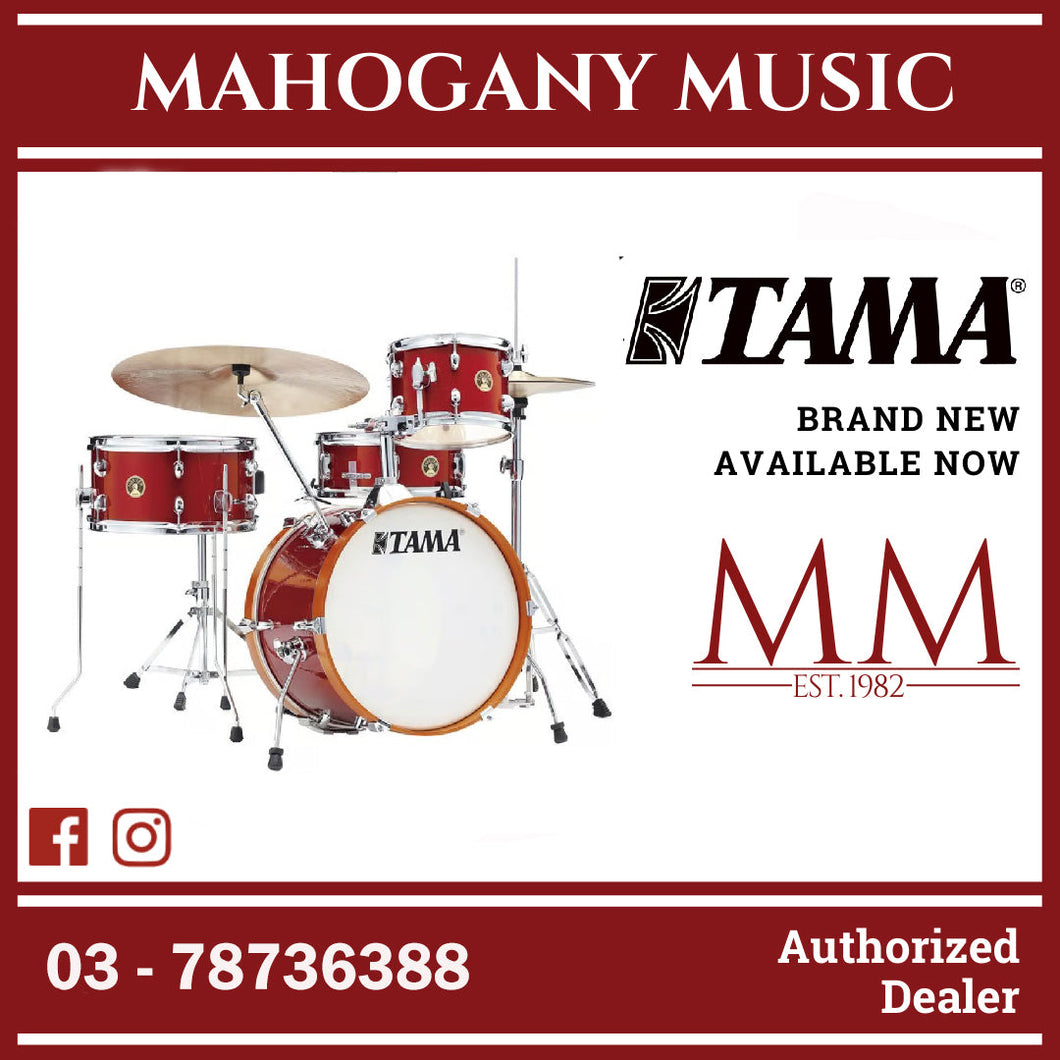 Tama LJK48H4-CPM Club-JAM 4-Pieces Basic Kit Drum Set, Cymbals NOT included, Candy Apple Mist