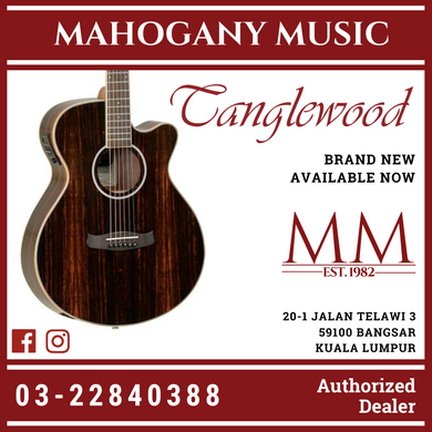 Tanglewood DBT-SFCE-AEB Super Folk Ebony Acoustic Guitar