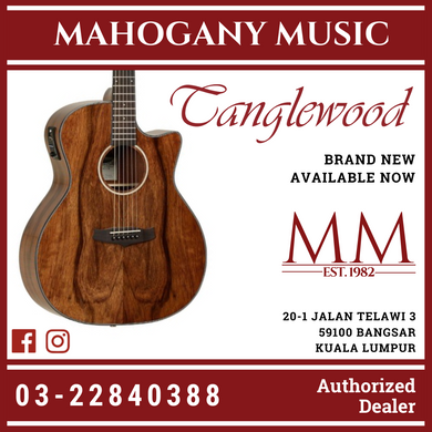 Tanglewood TVC-X-PW Grand Auditorium Pacific Walnut Acoustic Guitar