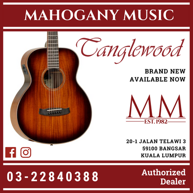 Tanglewood TW-MINI-KOA Travel Solid Koa Acoustic Guitar
