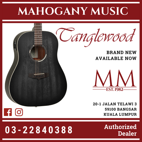 Tanglewood TWBB-SDE Slope Shoulder Dreadnought Selected Mahogany Acoustic Guitar