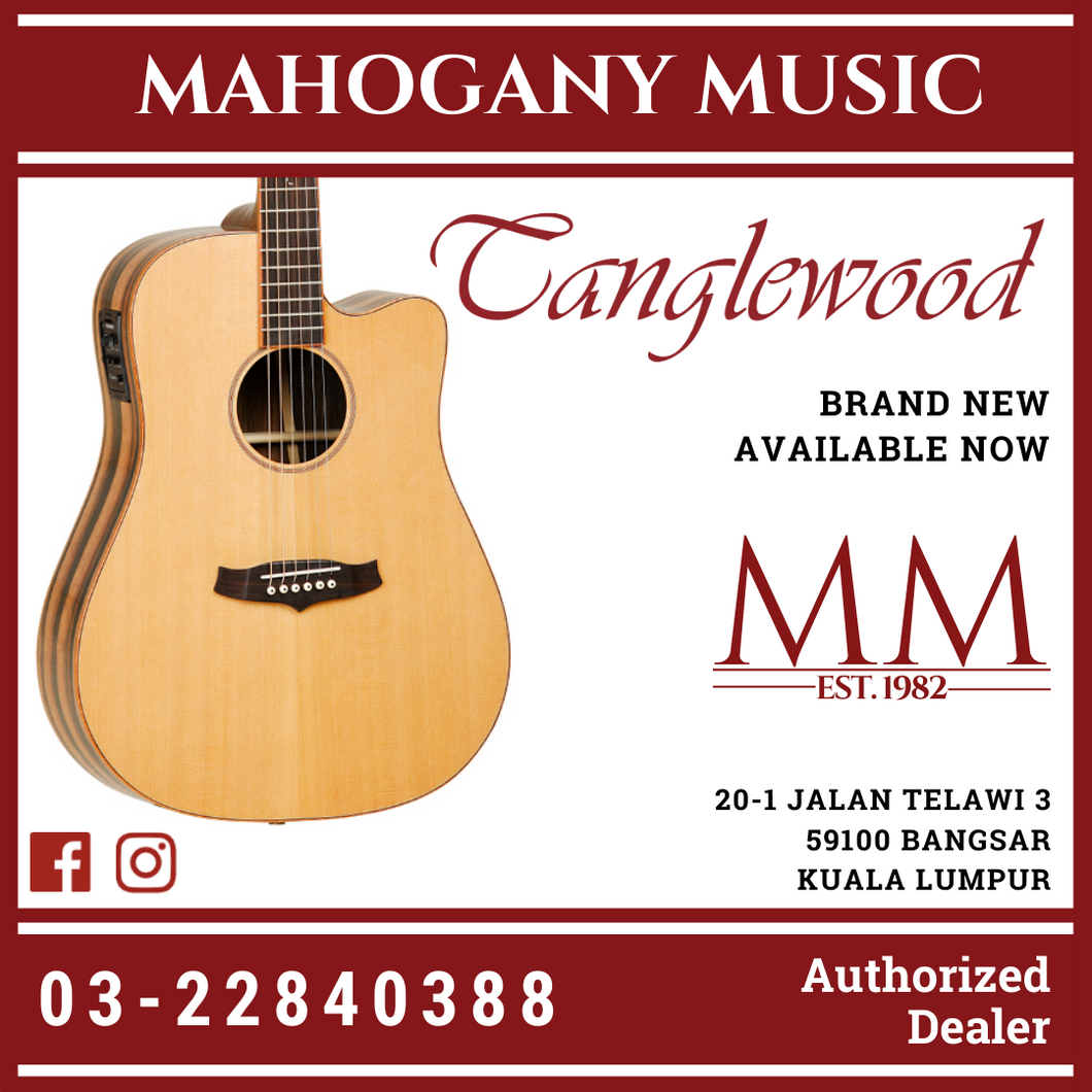 Tanglewood TWJD-CE Dreadnought Solid Cedar Acoustic Guitar