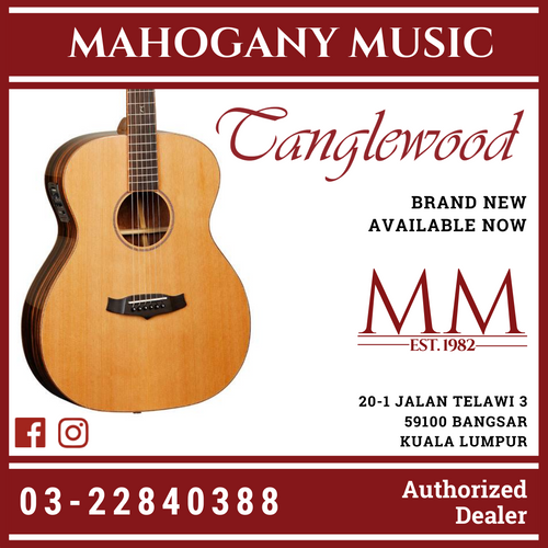 Tanglewood TWJFE Orchestra Solid Cedar Acoustic Guitar