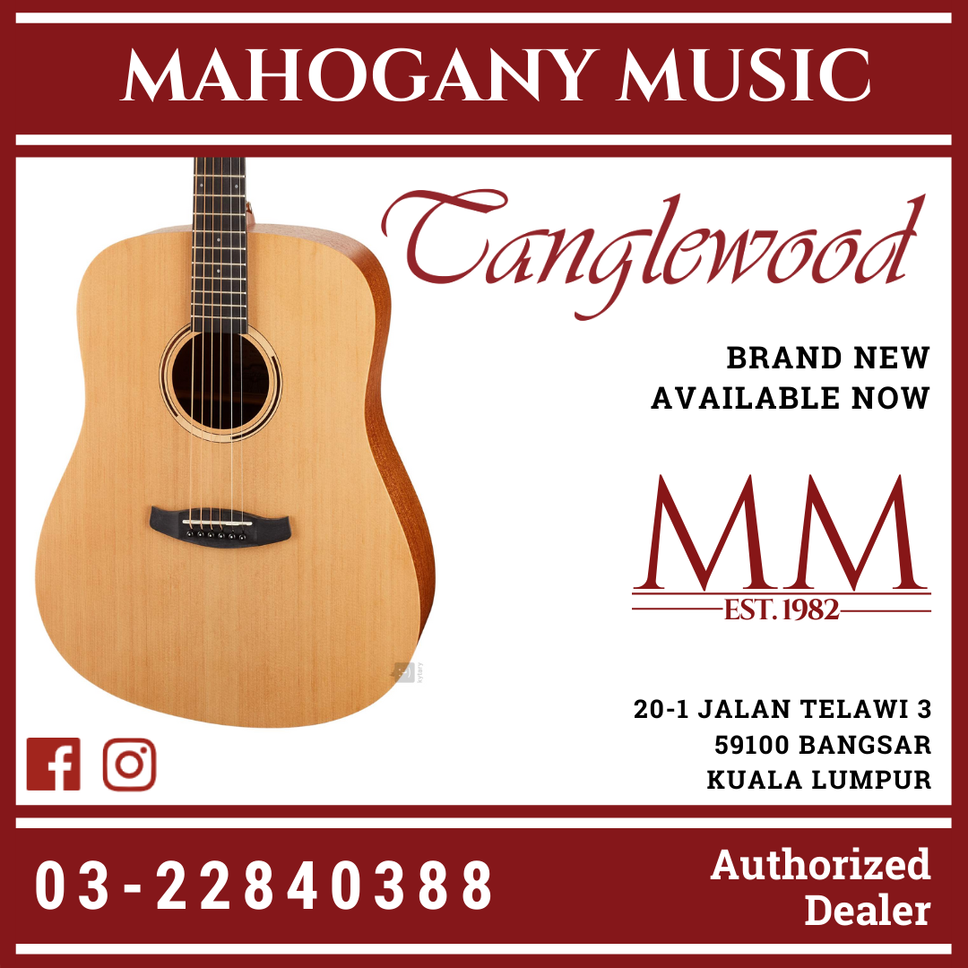 Tanglewood TWR2 D Dreadnought Spruce Acoustic Guitar Mahogany Music