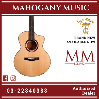 Tiger-Rogen Solid Sitka Spruce Top Traveler Size Acoustic Guitar Equipped With TG-S2 Turbo Panel- Mountain Road-Mini (36)