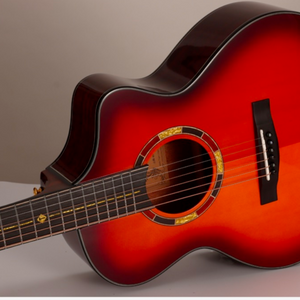 Tiger-Rogen Solid Sitka Spruce Top Traveler Size Acoustic Guitar Mountain Road-Mini-VS [Vintage Sunset] (36)