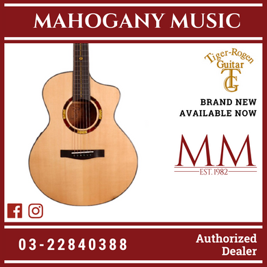 Tiger-Rogen Solid Sitka Spruce Top Traveler Size Acoustic Guitar Mountain Road-Mini (36_)