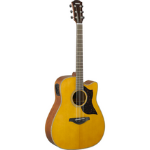 Yamaha A1M Dreadnought Cutaway Acoustic-Electric Guitar with Gator GC-DREAD Molded Case - Vintage Natural