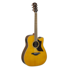 Yamaha A1R Dreadnought Cutaway Acoustic-Electric Guitar with Xvive U2 Wireless Guitar System - Natural