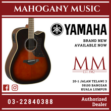 Yamaha A1R Dreadnought Cutaway Acoustic-Electric Guitar with Xvive U2 Wireless Guitar System - Tobacco Brown Sunburst