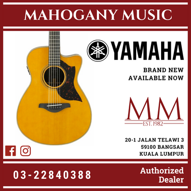Yamaha AC3R ARE Concert Cutaway Acoustic-Electric Guitar with Hard Bag