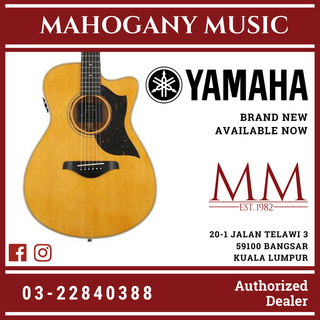 Yamaha AC5M ARE Concert Cutaway Acoustic-Electric Guitar with Hardcase MADE IN JAPAN