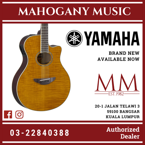 Yamaha APX600FM Flame Maple Top Acoustic-Electric Guitar - Amber