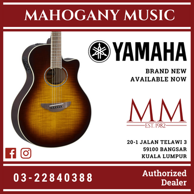 Yamaha APX600FM Flame Maple Top Acoustic-Electric Guitar - Tobacco Brown Sunburst