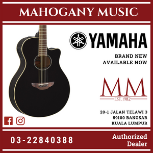 Yamaha APX600 Thin-line Cutaway Acoustic-Electric Guitar - Black