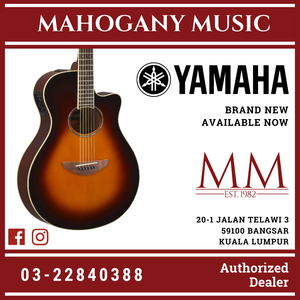 Yamaha APX600 Thin-line Cutaway Acoustic-Electric Guitar - Old Violin Sunburst