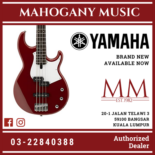Yamaha BB234 4-string Electric Bass Guitar - Rasberry Red