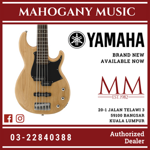 Yamaha BB235 5-string Electric Bass Guitar with Gator Gig Bag - Yellow Natural Satin
