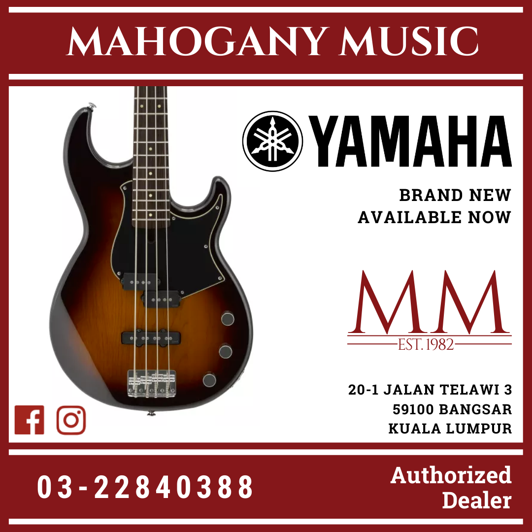 Yamaha BB434M 4-string Electric Bass Guitar Package