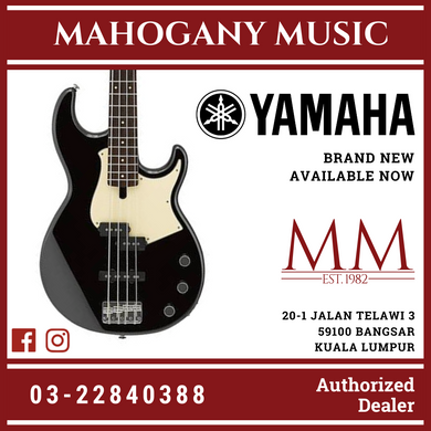 Yamaha BB434M 4-string Electric Bass Guitar with Gator Guitar Hardcase - Black