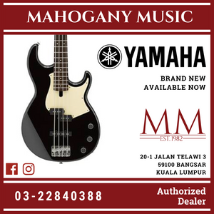 Yamaha BB434 4-string Electric Bass Guitar with Gator Guitar Hardcase - Black