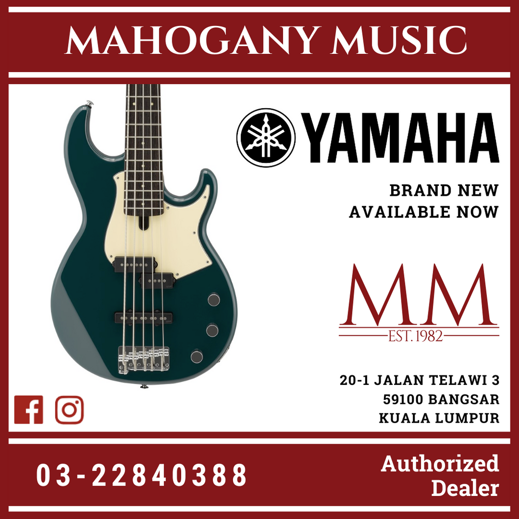 Yamaha BB435 5-string Electric Bass Guitar - Teal Blue
