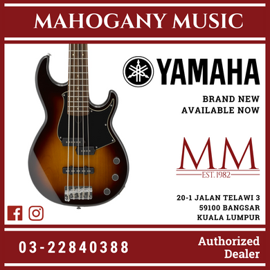 Yamaha BB435 5-string Electric Bass Guitar - Tobacco Brown Sunburst
