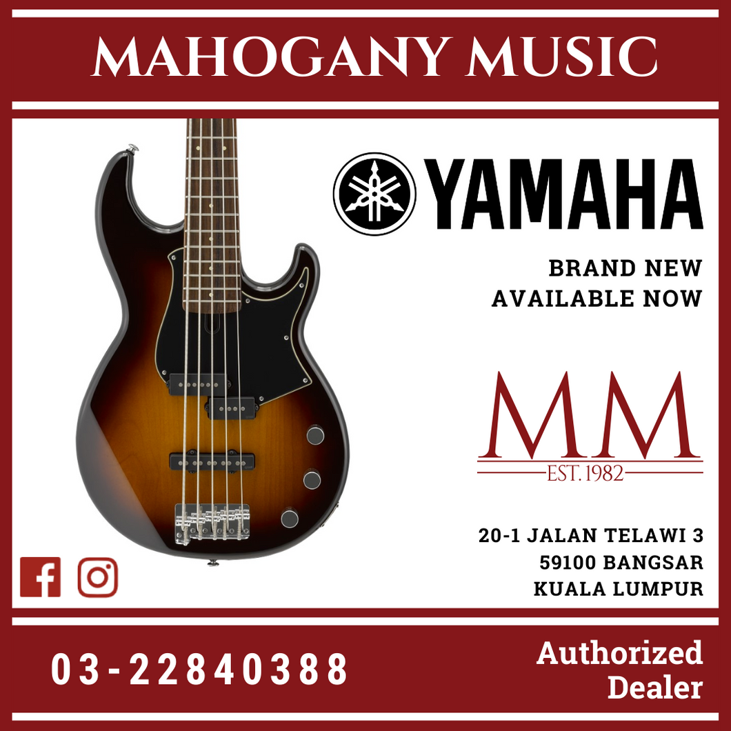 Yamaha BB435 5-string Electric Bass Guitar - Tobacco Brown Sunburst