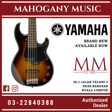 Yamaha BB435 5-string Electric Bass Guitar with Gator Guitar Hardcase - Tobacco Brown Sunburst