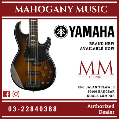 Yamaha BB735A 5-string Electric Bass Guitar - Dark Coffee Sunburst