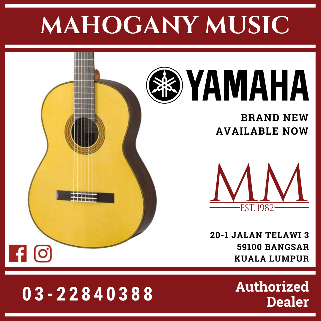 Yamaha CG192S Spruce Top Classical Guitar Mahogany Music