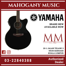 Yamaha CPX600 Medium Jumbo Cutaway Acoustic-Electric Guitar - Black