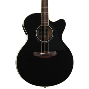 Yamaha CPX600 Medium Jumbo Cutaway Acoustic-Electric Guitar - Black