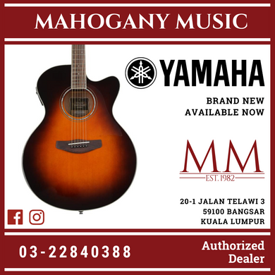 Yamaha CPX600 Medium Jumbo Cutaway Acoustic-Electric Guitar - Old Violin Sunburst