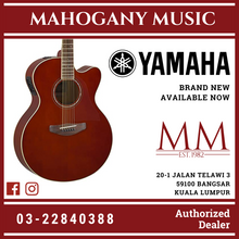 Yamaha CPX600 Medium Jumbo Cutaway Acoustic-Electric Guitar - Root Beer
