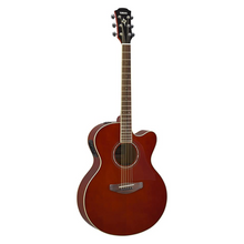 Yamaha CPX600 Medium Jumbo Cutaway Acoustic-Electric Guitar - Root Beer