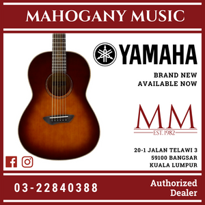 Yamaha CSF3M Compact Folk 6-string Acoustic-Electric Guitar with Pickup - Tobacco Brown Sunburst
