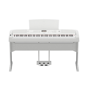 Yamaha DGX-670 88-Keys Portable Grand Digital Piano with Piano Bench - White