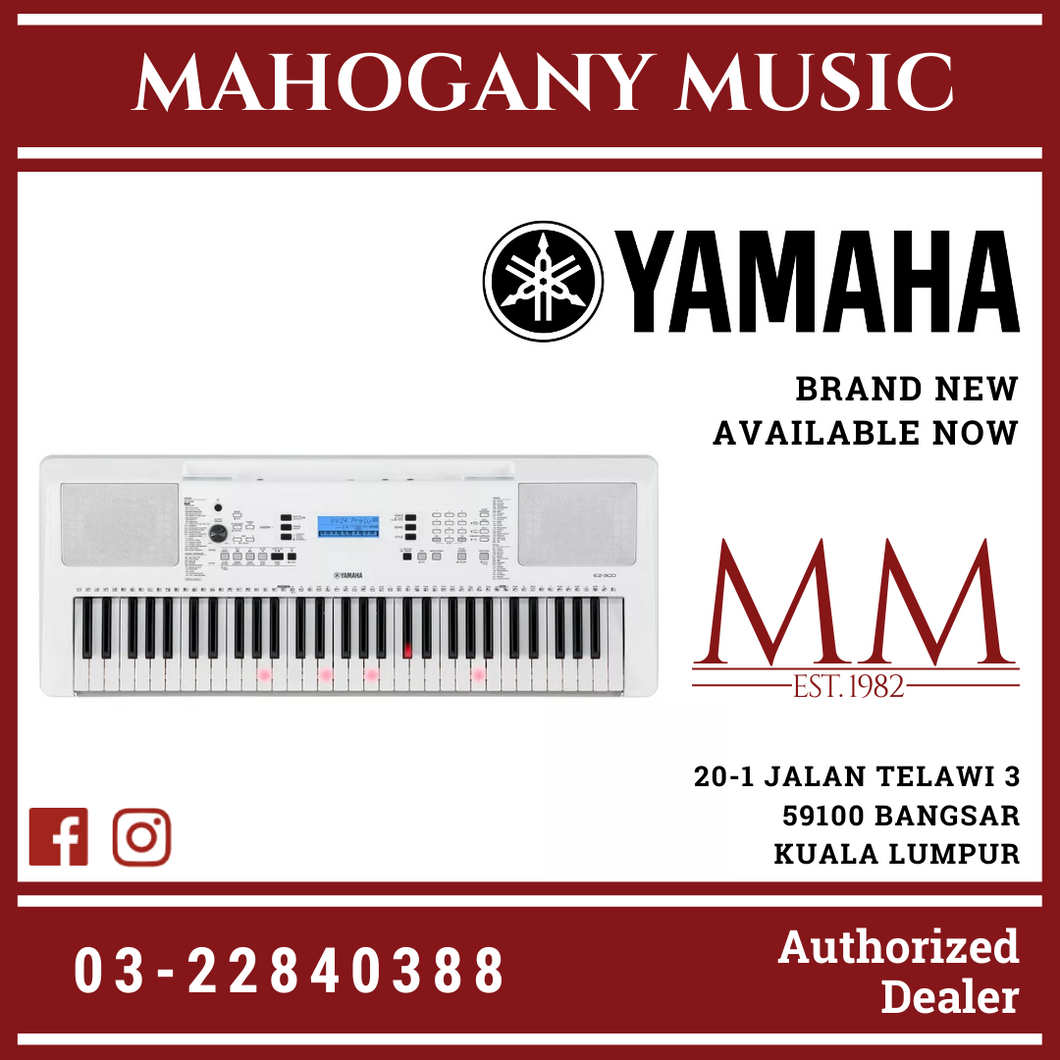 Yamaha EZ-300 61-key Portable Arranger with Lighted Keys and FREE Yamaha HPH-50 Headphone