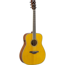 Yamaha FG-TA TransAcoustic Dreadnought Acoustic-Electric Guitar w/FREE Gator GB-4G Acoustic Guitar Bag - Vintage Tint