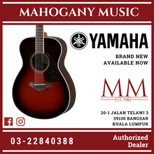 Yamaha FG830 Dreadnought Acoustic Guitar w/FREE Gator GB-4G Acoustic Guitar Bag - Tobacco Brown Sunburst