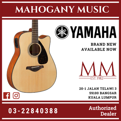 Yamaha FGX800C Dreadnought Cutaway Acoustic-Electric Guitar - Natural