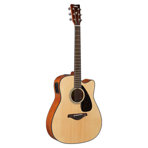 Yamaha FGX800C Dreadnought Cutaway Acoustic-Electric Guitar Package - Natural
