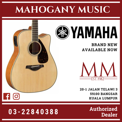 Yamaha FGX820C Dreadnought Cutaway Acoustic-Electric Guitar - Natural