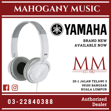 Yamaha HPH-100 Dynamic Closed Headphones - White