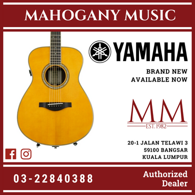 Yamaha LS-TA TransAcoustic Concert Acoustic-Electric Guitar with Amplifier - Vintage Tint